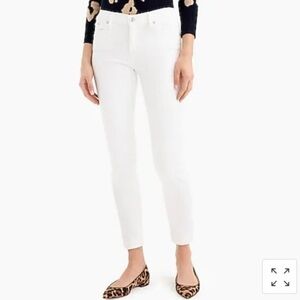 J Crew Toothpick White Denim Jeans Women’s Size 29